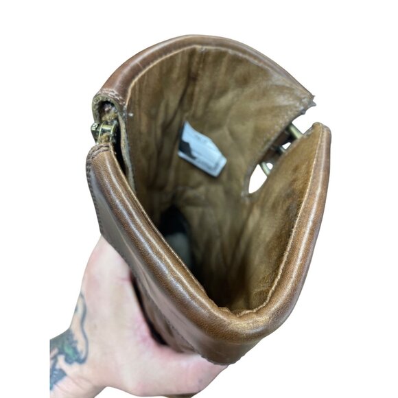 UGG Womans Brown Leather Moto Quilted Mid Calf Boots Sz 7.5 SKU 9475 - Picture 12 of 16